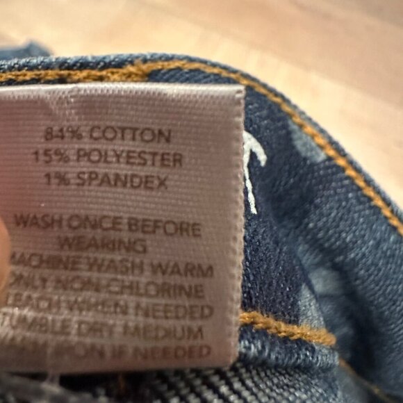 LOFT WOMENS SIZE 4 SKINNY POLKA DOT DENIM JEANS - Picture 9 of 10